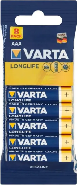 1 X Varta Longue Durée AAA LR03 8er-Pack 1,5 V