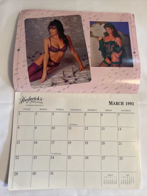 1992 Fredricks Of Hollywood Catalog VINTAGE Calendar (CP3) 2