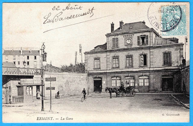 Cpa 95 Ermont - La Gare