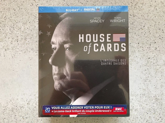 HOUSE OF CARDS Intégrale Saisons 1-2-3-4 COFFRET 16 BLU RAY NEUF‏ EUR 1