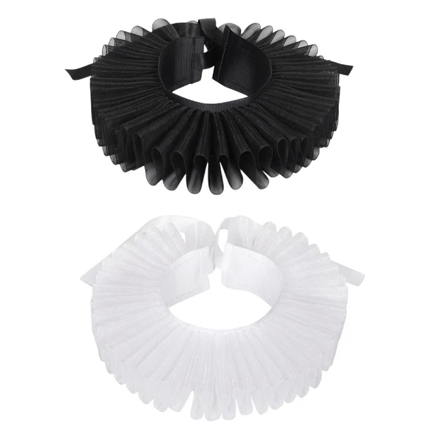 Tulle Ruffled Collar Cosplay Clown Choker for Women Costume New Years Eve