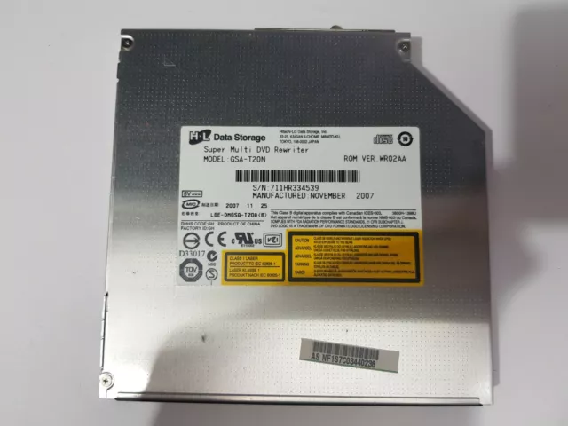 Hitachi Multi DVD - Notebook DVD CD/DVD Burner GSA-T20N