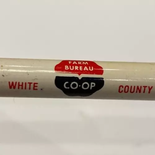 1970s White County Farm Bureau Co-op Advertising Pencil Monticello Indiana