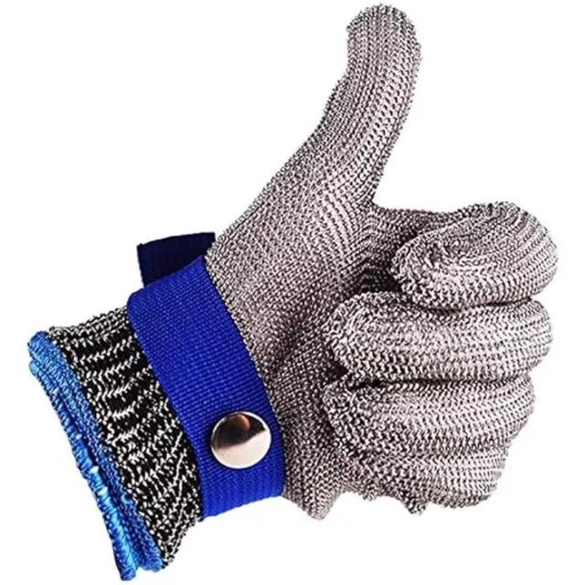 Cut Resistant Gloves Stainless Steel Wire Metal Mesh Butcher Safety Work Gloves