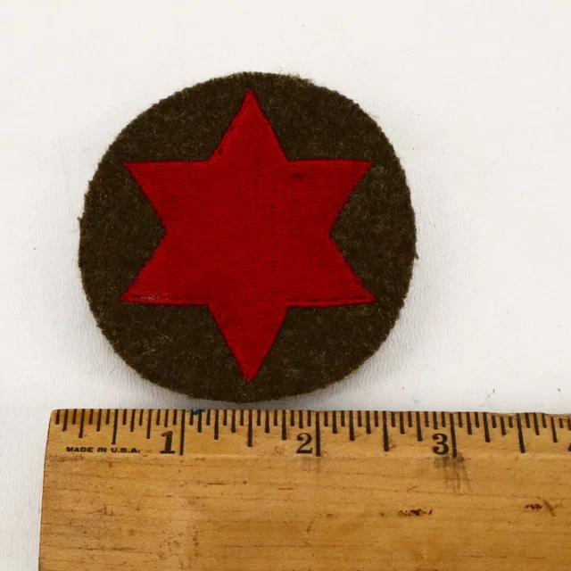Pre WWII US Army 6th Infantry Patch Variation #21 B 12