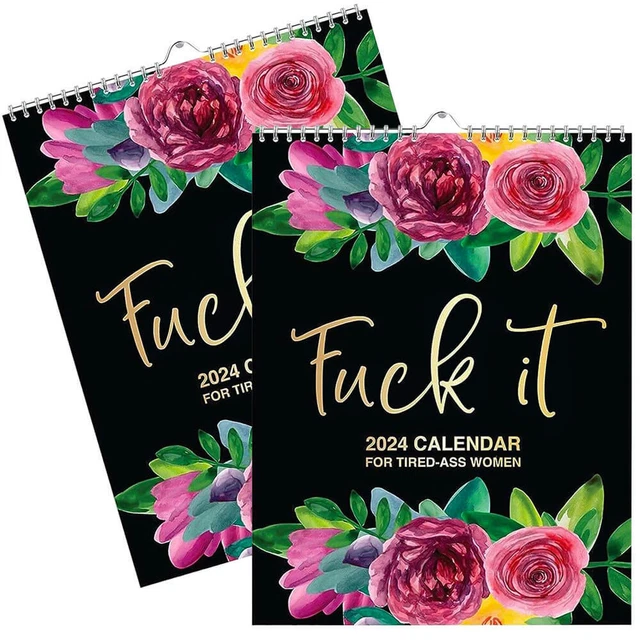 2024 SWEARY MONTHLY Planner Calendar TiredAss Women 11X8.4" Christmas