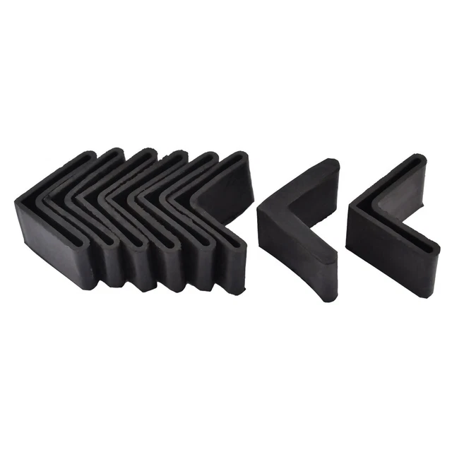 10 Patins Caoutchouc Pour Pieds De Chaise/table 25x15 Mm - Uxcell Noir Protection Sol