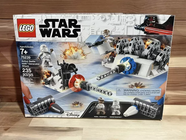 Awesome Lego Star Wars Action Battle Hoth Generator Attack 75239 New In Box