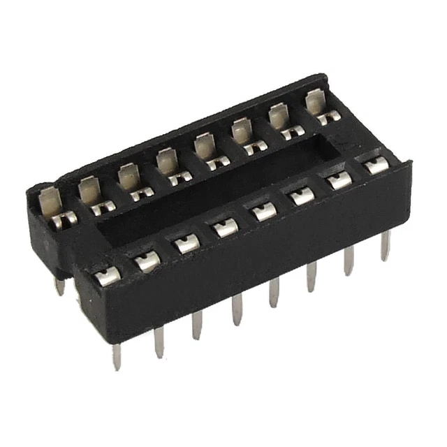 30 Pcs 16 Pin 2.54mm DIP IC Socket Solder Type Adaptors