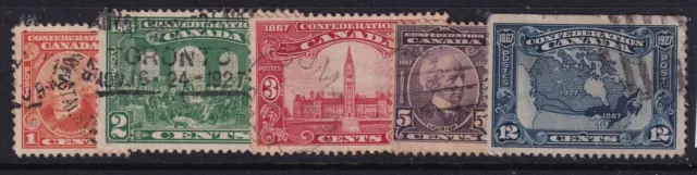 CANADA....  1927  Confederation set   used