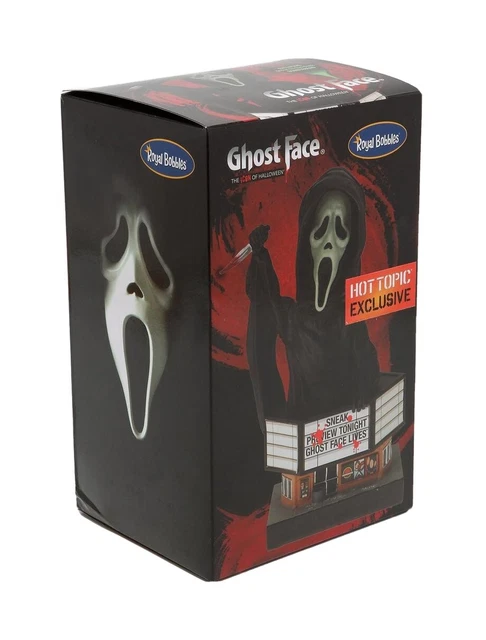 Royal Bobbles Glow-In-The Dark Ghost Face Bobblehead Scream Horror Exclusive NEW