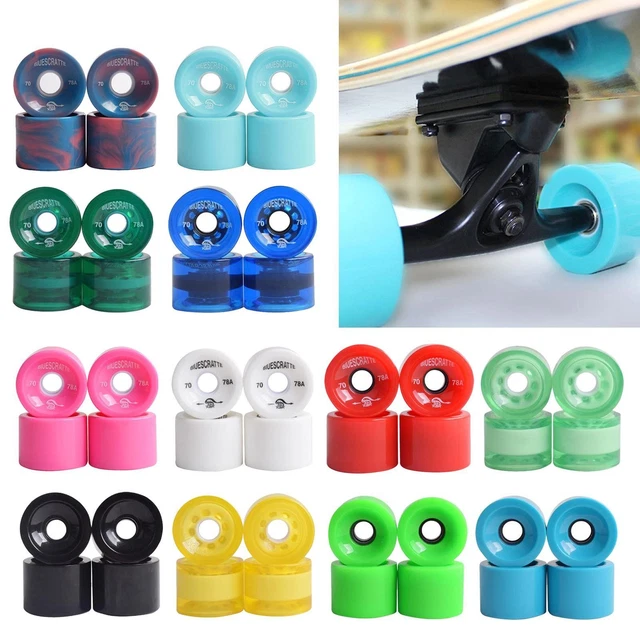 Roues lumineuses pour skateboard 4 pices pour patinage et skateboard