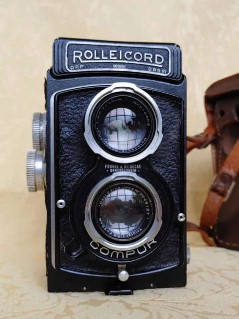 Rara ROLLEI ROLLEICORD IIc Model 4 - K3-543 macchina fotografica vintage 1939 2