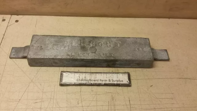 NOS Belmont Corrosion Preventive Zinc Hull Anode 1-3/8" x 2.75" x 16" ZHS-23