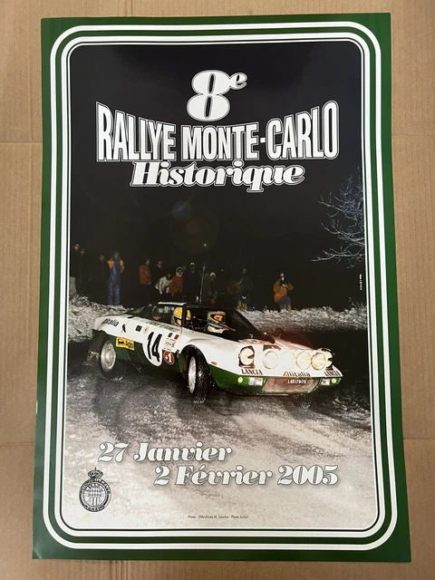 Affiche Rallye Monte Carlo 2016 - WRC - Poster Sports Automobiles