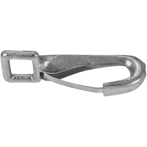 10-Zinc Plated 3-1/4" Long Strap 1" Eye #200 Rigid Spring Snap T7600531