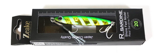 Leurre Métal Zeake R Sardine 60 – 60g 94mm – Pêche En Mer – Carnassiers