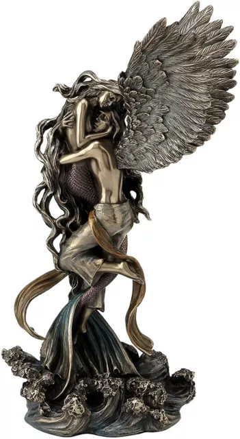 Antique Cold Cast Bronze Angel Impossible Love By Selina Fenech Stunning Statue