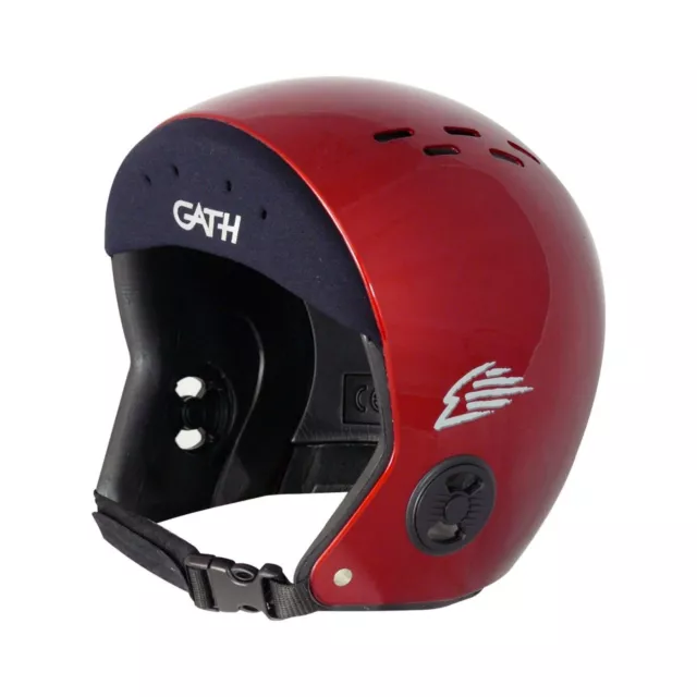 GATH Wassersport Helm Standard Hat XL Rot mit Neopren Stirnband WingFoil Surf