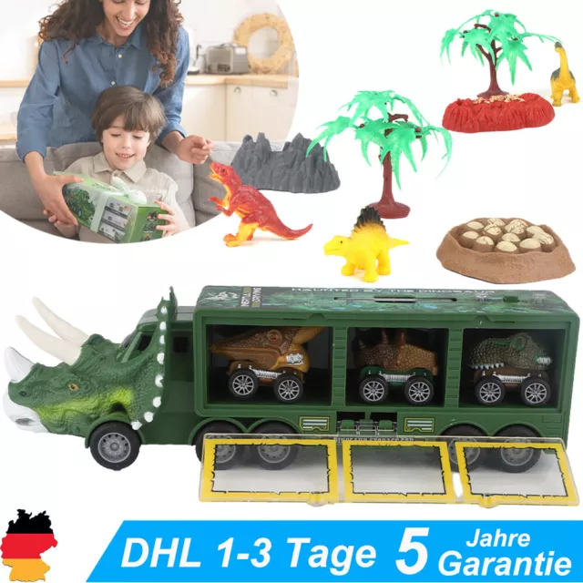 23 Dinosaurier Montage Spielzeug Truck Dinosaurier Kinder mit Lichtern und Tönen