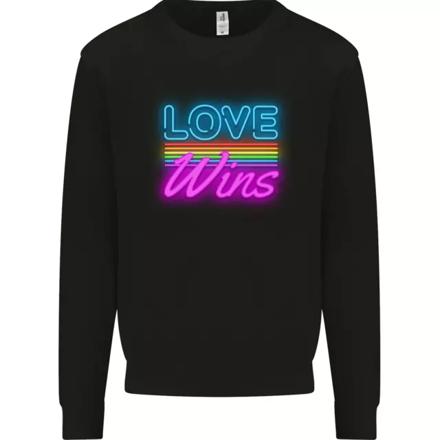 LGBT Love Wins Gay Pride Day Awareness Mens Sweatshirt Jumper