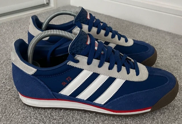 MENS ADIDAS ORIGINALS SL 72 Blue White UK 8 Rare Deadstock