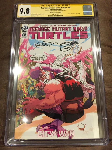 Cgc 9.8 Teenage Mutant Ninja Turtles #95 Signed Kevin Eastman 1:10 Bates Variant