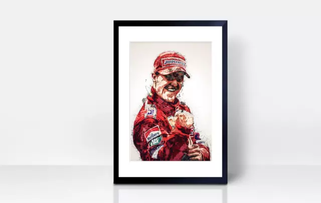Michael Schumacher THICK CARDSTOCK A4 Wall Print Art Decor Formula 1 F1 Ferrari