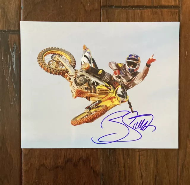 James Bubba Stewart Signed 8x10 Photo Motocross Supercross Racing Legend Auto
