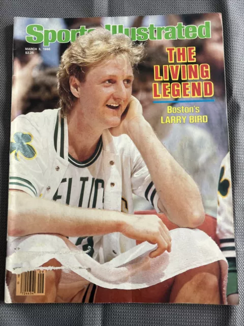 NBA Vintage Larry Bird, Sports Illustrated Magazine, March 3, 1986