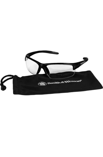 Smith & Wesson Equalizer Safety Glasses Gun Metal Frame Clear Anti-Fog Lens NEW