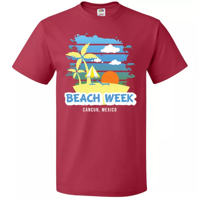 Inktastic Beach Week Cancun Mexico With Palm Trees T-Shirt Summer Sunshine Fun I