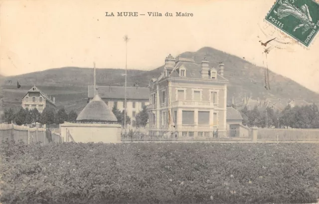 Cpa 38 La Mure Villa Du Maire