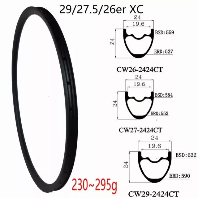 MTB Bike XC Carbon Rims 29er/27.5er/26er Cross Country Mountain Bicycle Wheels