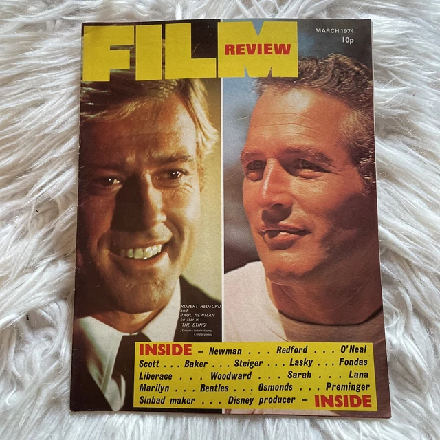 FILM REVIEW ABC magazine March 1974 Robert Redford & Paul Newman on