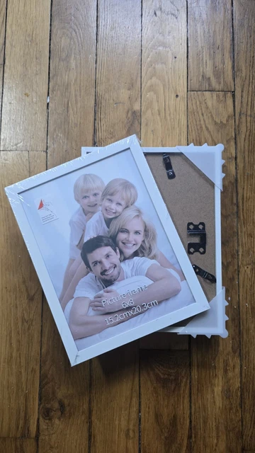 Lot De 2 Cadres Photo Dorés 24x18 Cm - Pliables, à Poser Ou Suspendre - Occasion
