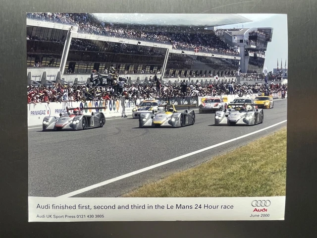Original Audi Le Mans 24 hour race Finishing First, Second and Third - 2000