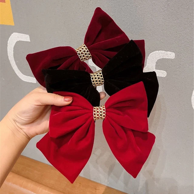 Gros arcs Cheveux Accessoires Bandes de cheveux Rouge Pince à cheveux Bandeau