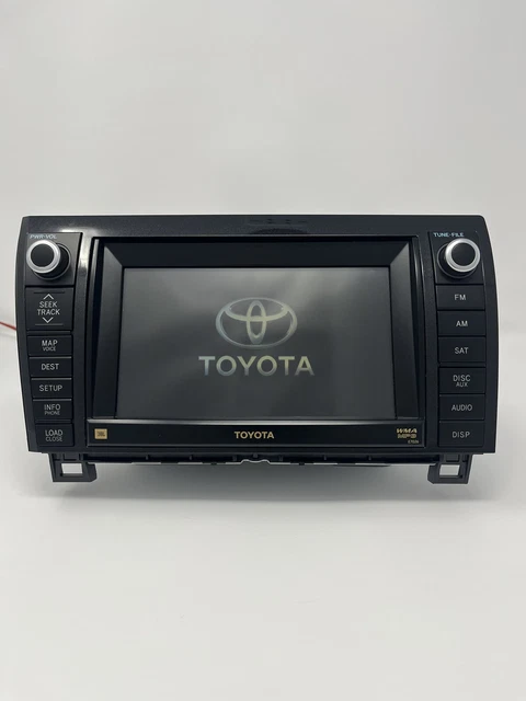 10-13 TOYOTA Sequoia Tundra Navigation GPS JBL Radio Changer CD Player E7026