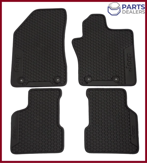 GENUINE JEEP COMPASS Rubber Floor Mats Mat Set Of 4 Black 20182024