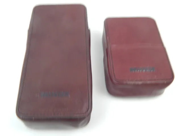 6G Pair Minox Camera Accessories Leather Storage Cases Germany Vintage