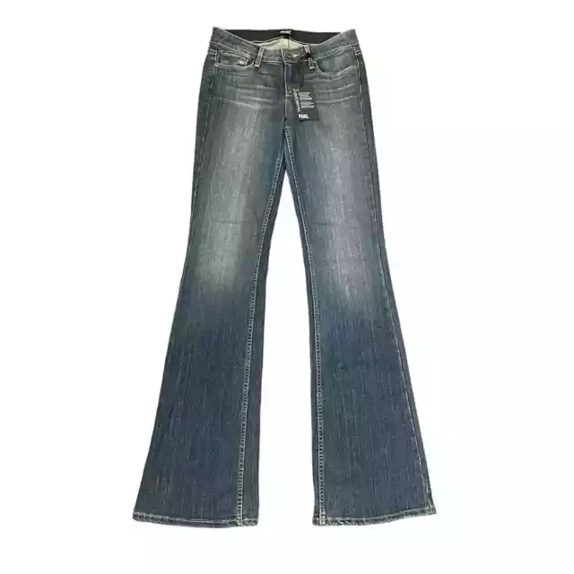 Paige Skyline Boot Jeans Size 25 Blue Denim Transcend 2.0 Stretch Womens 27X33