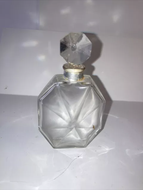 Baccarat France Ciro Surrender Crystal Perfume Bottle Art Deco 1930s EMPTY