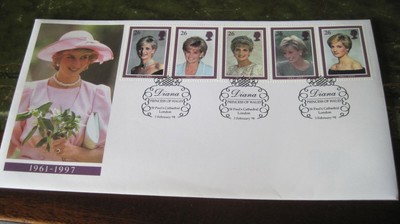 Princess Diana 1998 Commemorative Stamps - Collectors item
