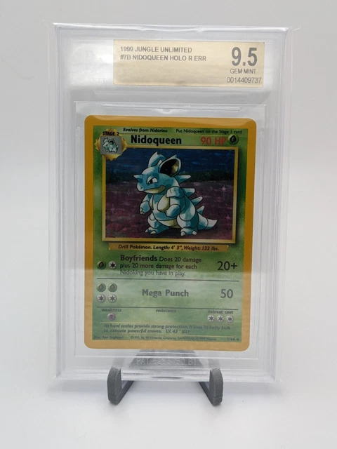 1999 Pokemon Jungle NO SYMBOL #7 Nidoqueen HOLO BGS 9.5 (PSA10?) GEM MINT