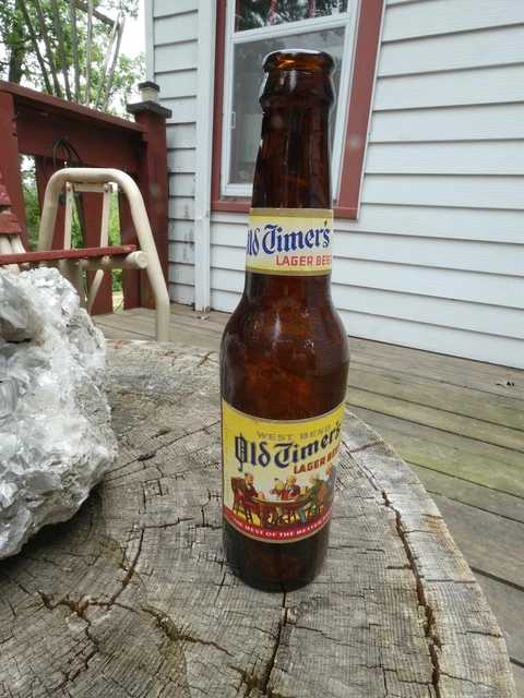 Vintage West Bend Old Timer's Lager Beer Bottle Walter Brewing Co. Eau Claire WI
