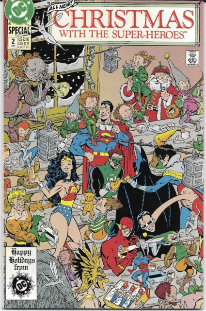 Christmas With The Super Heroes #2 1989 VF+ DC Comics