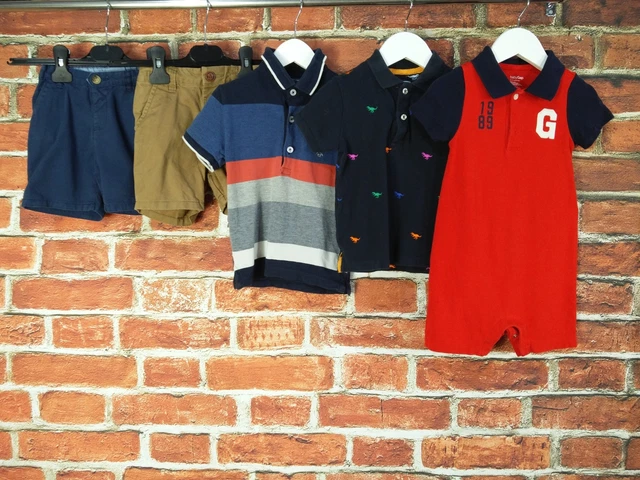 Baby Boy Bundle Aged 18-24 Month Zara Next Gap Romper Polo Chino Shorts 92Cm