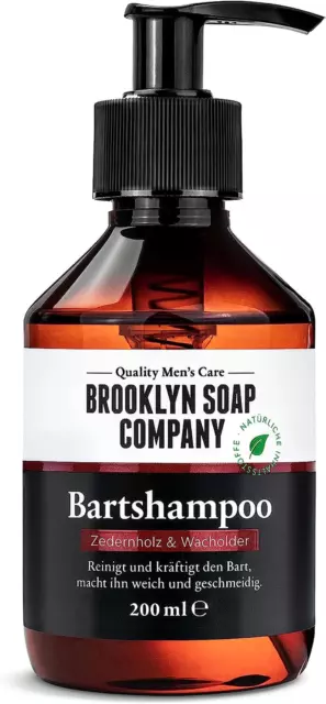 Bartshampoo, Bartseife, Beard Wash 200 ml Reinigung und Pflege für den Bart