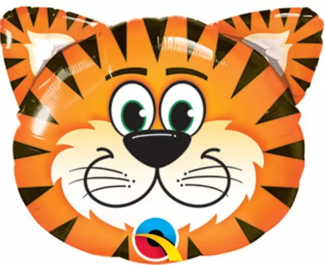 32" Supershape Foil Balloon "Tickled Tiger" Animal Head